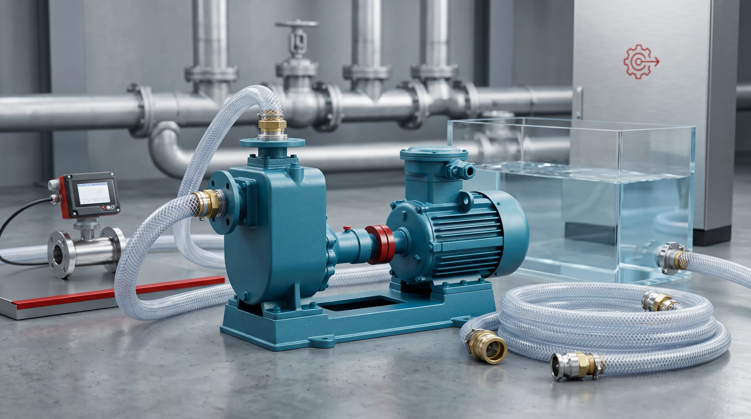 BORRAPUMP self-priming pump route shown for documented enquiry only