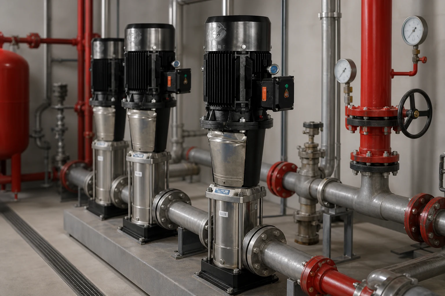booster pump — BORRA product in industrial facility (illustrative)