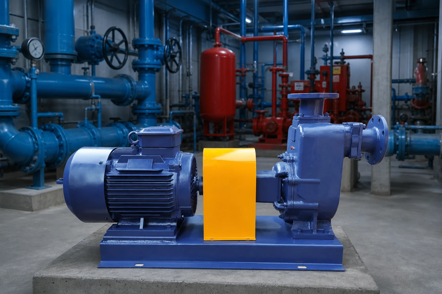 Deep well pump application in an engineered water-supply setting