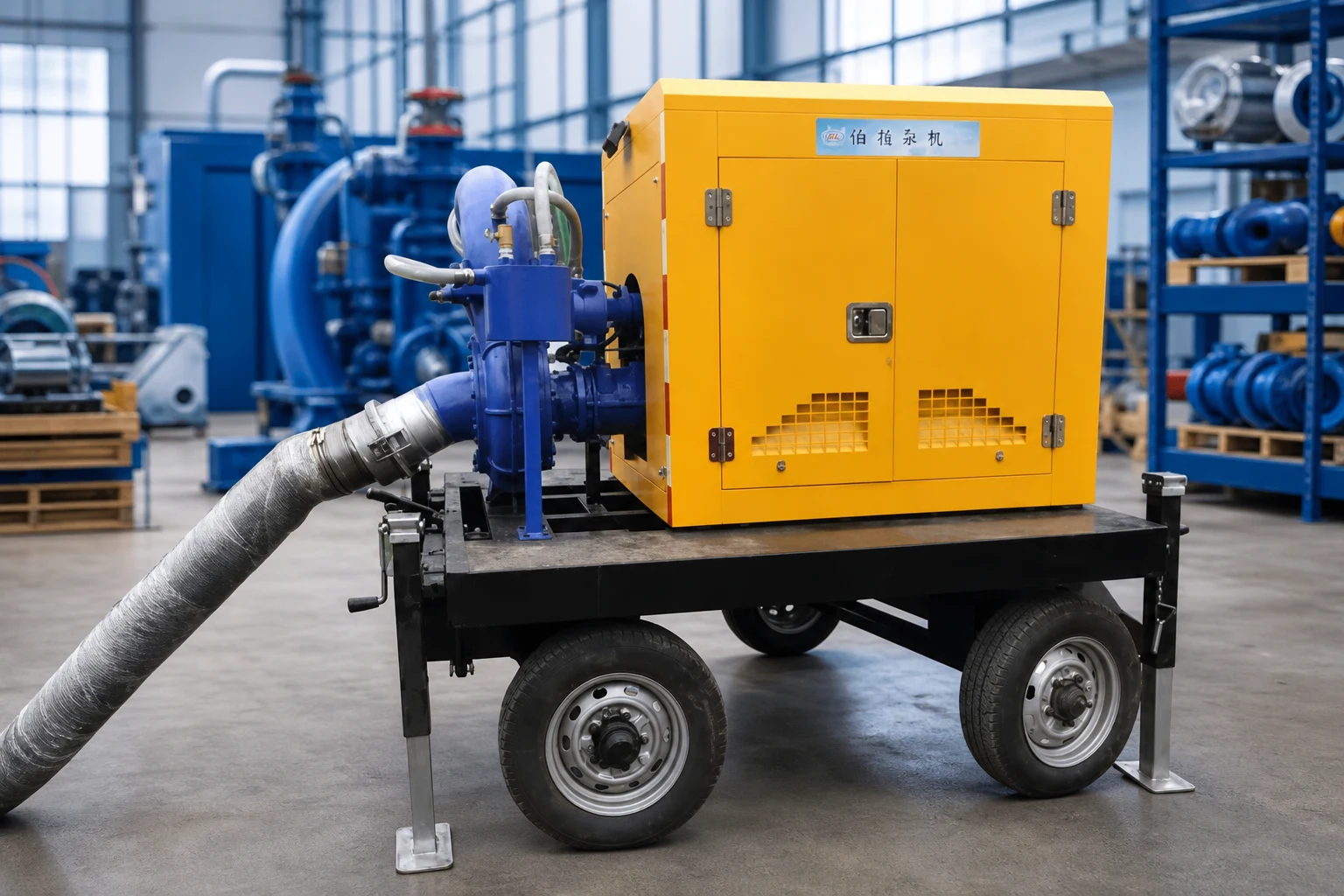 BORRAPUMP trailer pump product for mobile drainage