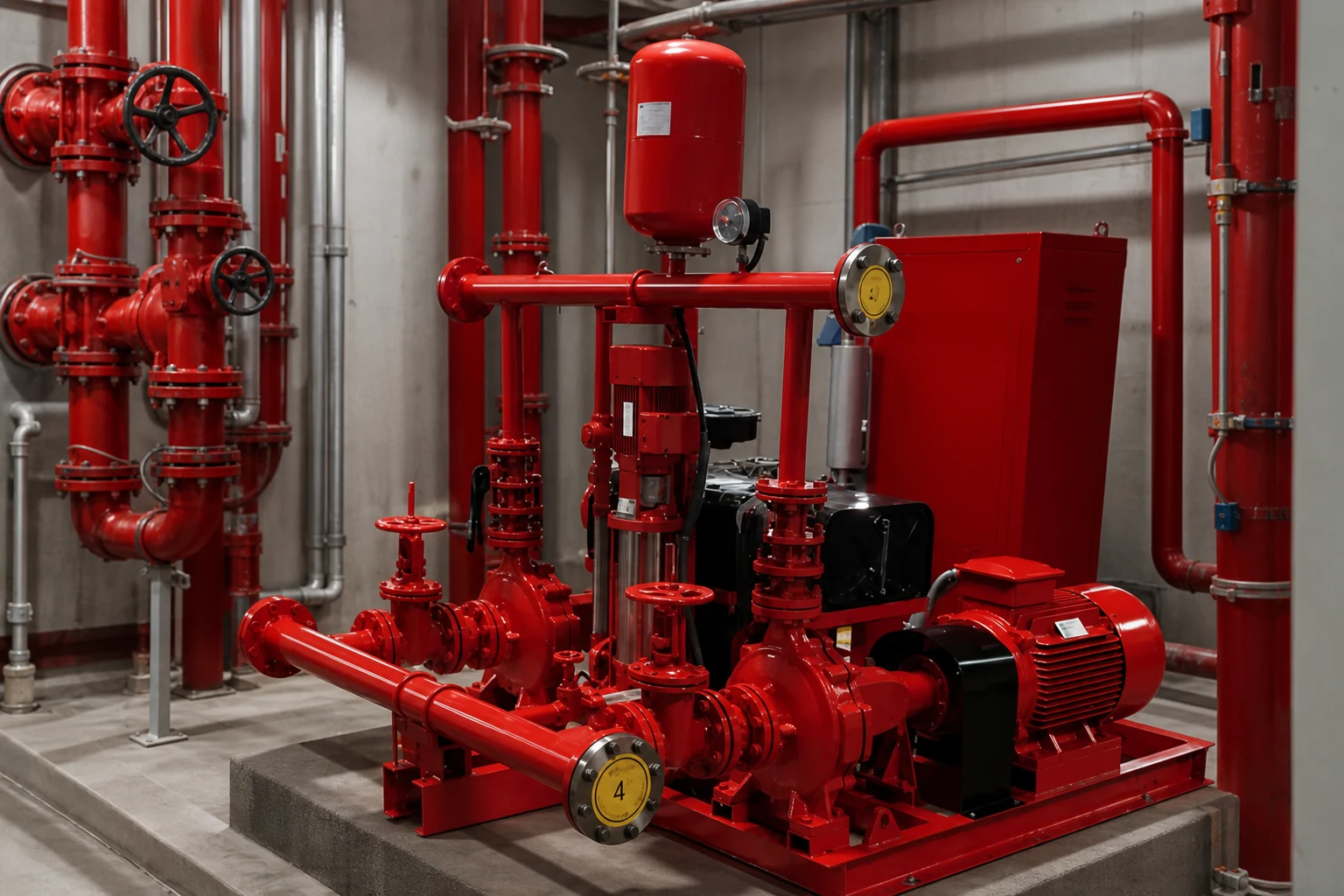 fire pump package — BORRA product in industrial facility (illustrative)