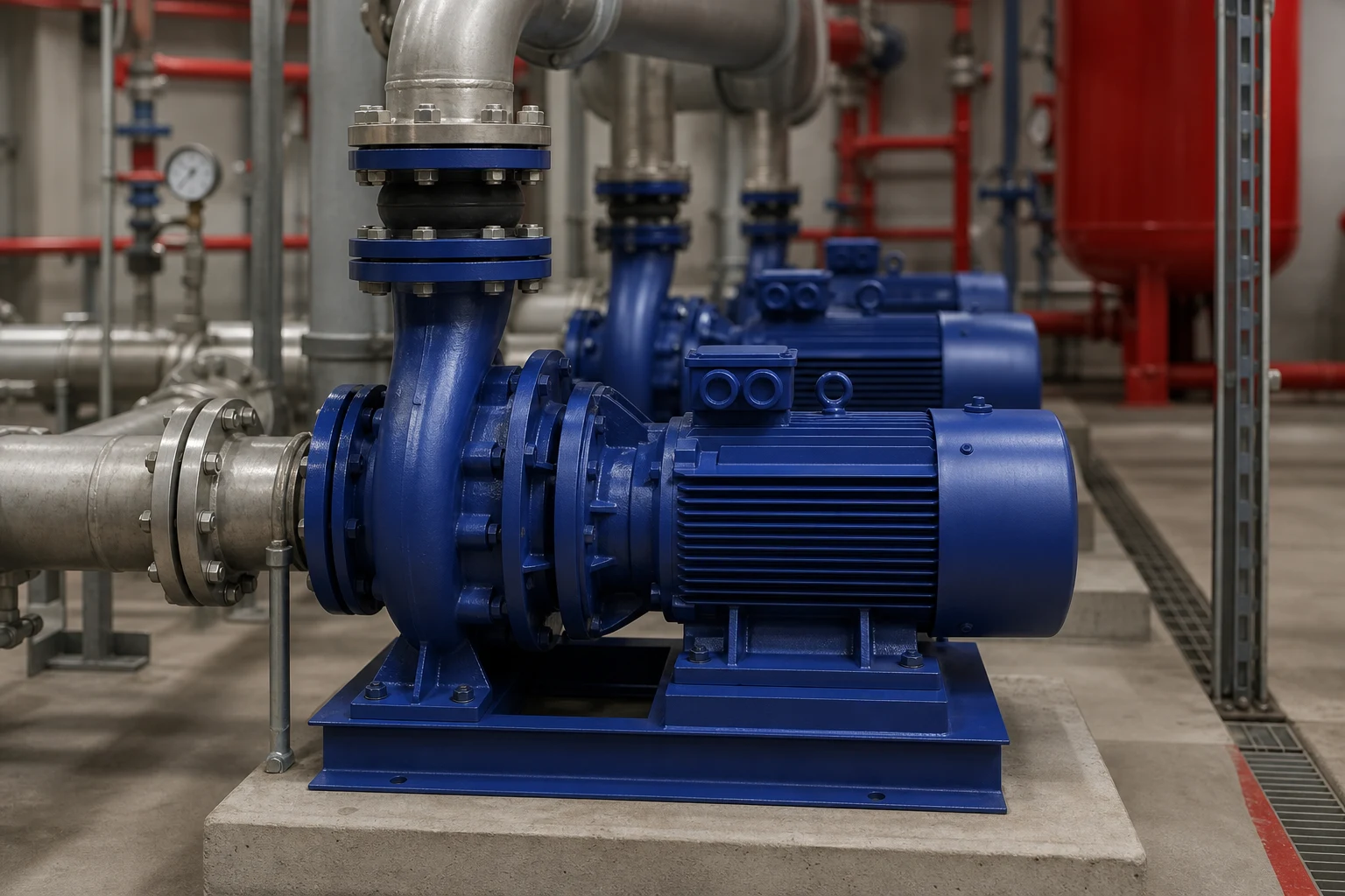 water transfer pump — BORRA product in industrial facility (illustrative)