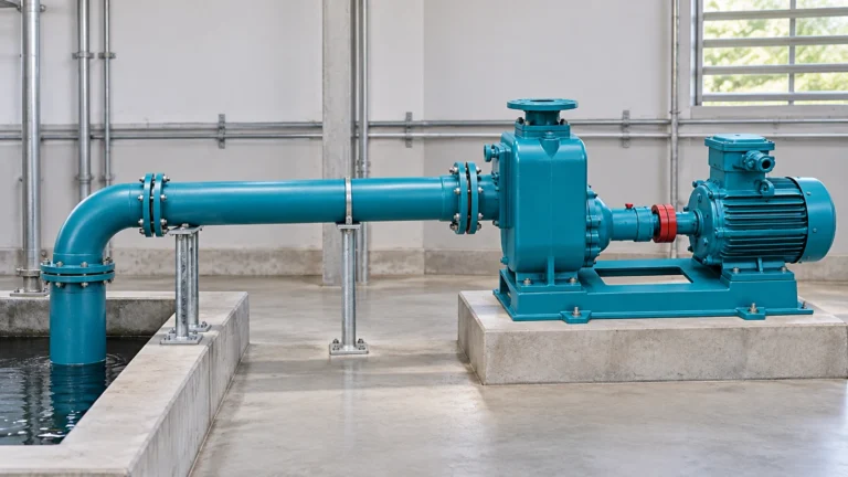 Self-Priming Pump Suction Pipe Sizing and Air-Leak Prevention