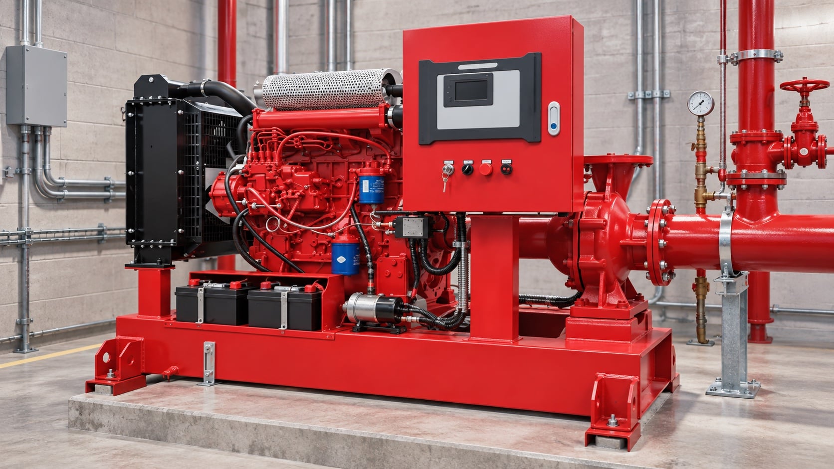 Diesel Fire Pump Battery Sizing and Charger Selection — inspection and commissioning check