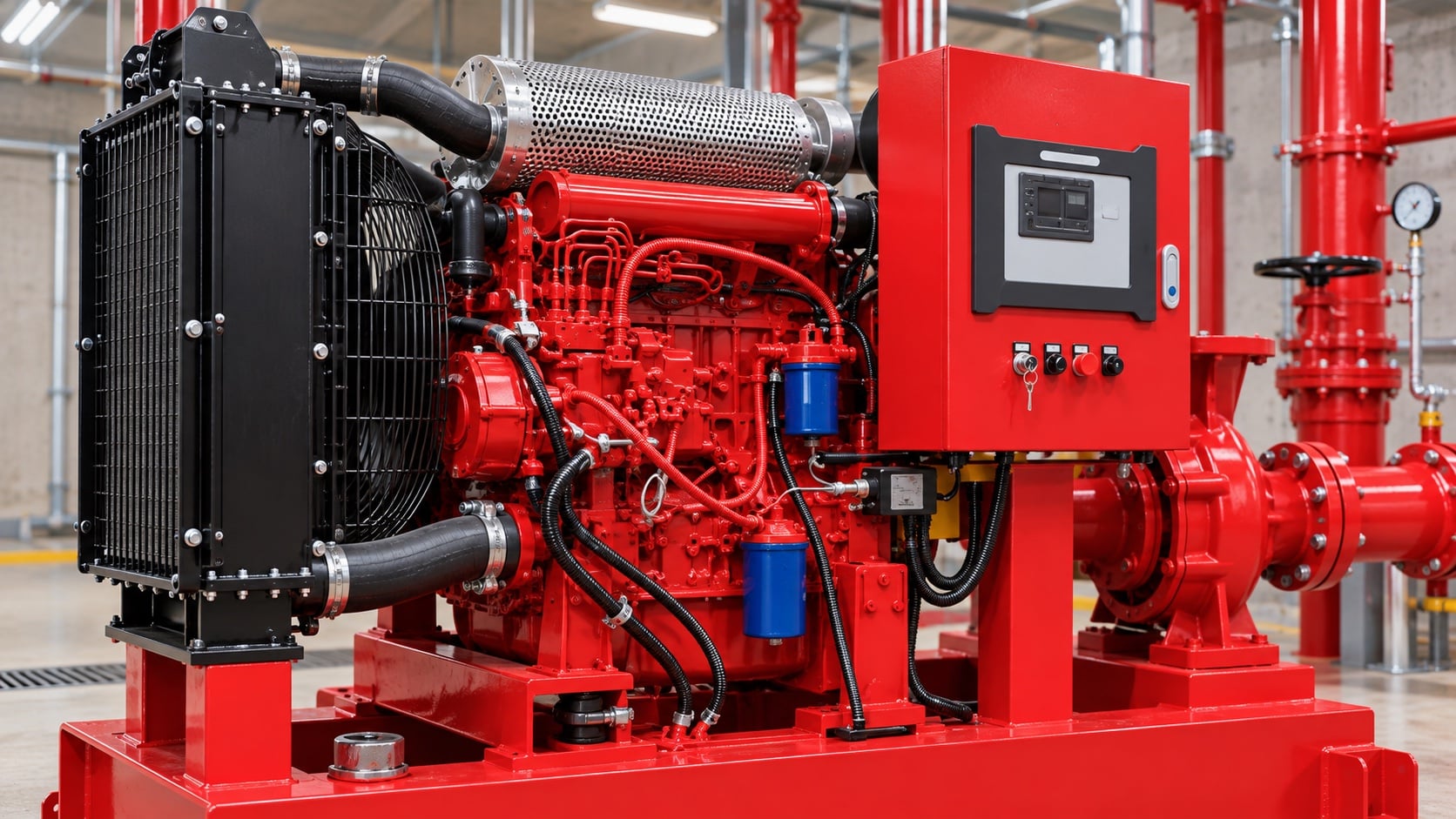 Diesel Fire Pump Cooling Systems: Heat Exchanger vs Radiator — design and installation check