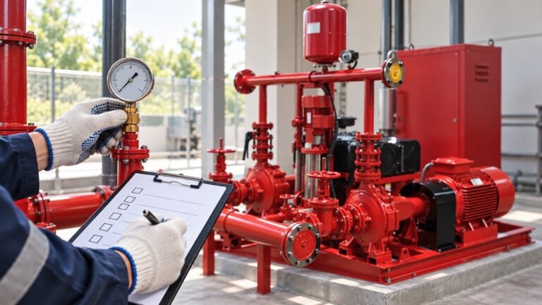Fire Pump Weekly Test Checklist for Facility Teams