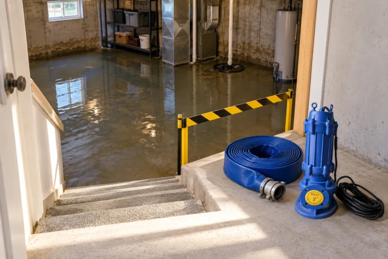Emergency Dewatering Pump Plan for Flooded Basements